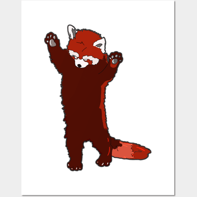 Red Panda goes Roar Wall Art by silentrob668